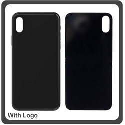 HQ OEM &Sigma;&upsilon;&mu;&beta;&alpha;&tau;ό &Gamma;&iota;&alpha; Apple iPhone X, iPhoneX (A1865, A1901, A1902) Rear Back Battery Cover with Camera Big Hole &Pi;ί&sigma;&omega; &Kappa;ά&lambda;&upsilon;&mu;&mu;&alpha; &Pi;&lambda;ά&tau;&eta; &Kappa;&alpha;&pi;ά&kappa;&iota; &Mu;&pi;&alpha;&tau;&alpha;&rho;ί&alpha;&sigmaf; Black &Mu;&alpha;ύ&rho;&omicron; (Grade AAA+++)