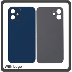 HQ OEM &Sigma;&upsilon;&mu;&beta;&alpha;&tau;ό &Gamma;&iota;&alpha; Apple iPhone 12 Mini, iPhone 12Mini (A2399, A2176, A2398) Rear Back Battery Cover with Camera Big Hole &Pi;ί&sigma;&omega; &Kappa;ά&lambda;&upsilon;&mu;&mu;&alpha; &Pi;&lambda;ά&tau;&eta; &Kappa;&alpha;&pi;ά&kappa;&iota; &Mu;&pi;&alpha;&tau;&alpha;&rho;ί&alpha;&sigmaf; Blue &Mu;&pi;&lambda;&epsilon; (Premium A+​)
