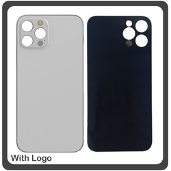 HQ OEM &Sigma;&upsilon;&mu;&beta;&alpha;&tau;ό &Gamma;&iota;&alpha; Apple iPhone 12 Pro, iPhone 12Pro (A2407, A2341, A2406, A2408, iPhone13,3) Premium Aftermarket Rear Back Battery Cover with Camera Big Hole &Pi;ί&sigma;&omega; &Kappa;ά&lambda;&upsilon;&mu;&mu;&alpha; &Pi;&lambda;ά&tau;&eta; &Kappa;&alpha;&pi;ά&kappa;&iota; &Mu;&pi;&alpha;&tau;&alpha;&rho;ί&alpha;&sigmaf; Silver &Alpha;&sigma;&eta;&mu;ί (Premium A+​)