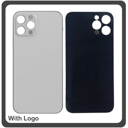 HQ OEM &Sigma;&upsilon;&mu;&beta;&alpha;&tau;ό &Gamma;&iota;&alpha; Apple iPhone 12 Pro (A2407, A2341, A2406) Aftermarket Rear Back Battery Cover with Camera Big Hole &Pi;ί&sigma;&omega; &Kappa;ά&lambda;&upsilon;&mu;&mu;&alpha; &Pi;&lambda;ά&tau;&eta; &Kappa;&alpha;&pi;ά&kappa;&iota; &Mu;&pi;&alpha;&tau;&alpha;&rho;ί&alpha;&sigmaf; Silver &Alpha;&sigma;&eta;&mu;ί (Premium A+)