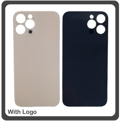 HQ OEM &Sigma;&upsilon;&mu;&beta;&alpha;&tau;ό &Gamma;&iota;&alpha; Apple iPhone 12 Pro Max, iPhone 12Pro Max (A2411, A2342, A2410, A2412, iPhone13,4) Premium Aftermarket Rear Back Battery Cover with Camera Big Hole &Pi;ί&sigma;&omega; &Kappa;ά&lambda;&upsilon;&mu;&mu;&alpha; &Pi;&lambda;ά&tau;&eta; &Kappa;&alpha;&pi;ά&kappa;&iota; &Mu;&pi;&alpha;&tau;&alpha;&rho;ί&alpha;&sigmaf; Gold &Chi;&rho;&upsilon;&sigma;ό (Premium A+​)