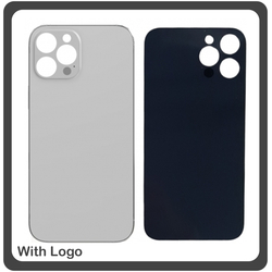 HQ OEM &Sigma;&upsilon;&mu;&beta;&alpha;&tau;ό &Gamma;&iota;&alpha; Apple iPhone 12 Pro Max, iPhone 12Pro Max (A2411, A2342, A2410, A2412, iPhone13,4) Premium Aftermarket Rear Back Battery Cover with Camera Big Hole &Pi;ί&sigma;&omega; &Kappa;ά&lambda;&upsilon;&mu;&mu;&alpha; &Pi;&lambda;ά&tau;&eta; &Kappa;&alpha;&pi;ά&kappa;&iota; &Mu;&pi;&alpha;&tau;&alpha;&rho;ί&alpha;&sigmaf; Silver &Alpha;&sigma;&eta;&mu;ί (Premium A+​)