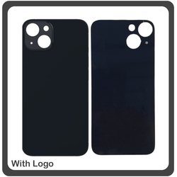 HQ OEM &Sigma;&upsilon;&mu;&beta;&alpha;&tau;ό &Gamma;&iota;&alpha; Apple iPhone 13, iPhone13 (A2633, A2482, A2631, A2634, A2635, iphone14,5) Premium Aftermarket Rear Back Battery Cover with Camera Big Hole &Pi;ί&sigma;&omega; &Kappa;ά&lambda;&upsilon;&mu;&mu;&alpha; &Pi;&lambda;ά&tau;&eta; &Kappa;&alpha;&pi;ά&kappa;&iota; &Mu;&pi;&alpha;&tau;&alpha;&rho;ί&alpha;&sigmaf; Midnight &Mu;&alpha;ύ&rho;&omicron; (Premium A+​)