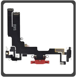 &Gamma;&nu;ή&sigma;&iota;&alpha; Original For iPhone 14, iPhone14 (A2882, A2649) Charging Dock Connector Lightning Flex With Board &Kappa;&alpha;&lambda;&omega;&delta;&iota;&omicron;&tau;&alpha;&iota;&nu;ί&alpha; &Kappa;&omicron;&nu;έ&kappa;&tau;&omicron;&rho;&alpha;&sigmaf; &Phi;ό&rho;&tau;&iota;&sigma;&eta;&sigmaf; + Microphone &Mu;&iota;&kappa;&rho;ό&phi;&omega;&nu;&omicron; Red &Kappa;ό&kappa;&kappa;&iota;&nu;&omicron; Pulled