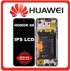 &Gamma;&nu;ή&sigma;&iota;&alpha; Original Honor X8 5G (TFY-LX1, TFY-LX2) IPS LCD Display Screen Assembly &Omicron;&theta;ό&nu;&eta; + Touch Screen Digitizer &Mu;&eta;&chi;&alpha;&nu;&iota;&sigma;&mu;ό&sigmaf; &Alpha;&phi;ή&sigmaf; + Frame Bezel &Pi;&lambda;&alpha;ί&sigma;&iota;&omicron; &Sigma;&alpha;&sigma;ί + Battery &Mu;&pi;&alpha;&tau;&alpha;&rho;&iota;ά Ocean Blue &Mu;&pi;&lambda;&epsilon; 0235ABUY (Service Pack By Huawei)