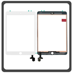 iPad mini 3 (A1599, A1600), Touch Panel Screen Digitizer &Mu;&eta;&chi;&alpha;&nu;&iota;&sigma;&mu;ό&sigmaf; &Alpha;&phi;ή&sigmaf; With Front Camera Bracket White Ά&sigma;&pi;&rho;&omicron; (Ref By Apple)