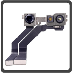 &Gamma;&nu;ή&sigma;&iota;&alpha; Original For Apple iPhone 13 Pro Max, iPhone 13 ProMax (A2643, A2484), Front Selfie Camera Flex 12 MP, f/2.2, 23mm (wide), 1/3.6" + Proximity Sensor Flex Pulled