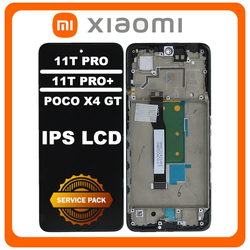 &Gamma;&nu;ή&sigma;&iota;&alpha; Original Xiaomi Redmi Note 11T Pro (22041216C), Redmi Note 11T Pro+ 5G (22041216UC), Poco X4 GT (22041216G), IPS LCD Display Screen Assembly &Omicron;&theta;ό&nu;&eta; + Touch Screen Digitizer &Mu;&eta;&chi;&alpha;&nu;&iota;&sigma;&mu;ό&sigmaf; &Alpha;&phi;ή&sigmaf; + Frame Bezel &Pi;&lambda;&alpha;ί&sigma;&iota;&omicron; &Sigma;&alpha;&sigma;ί Black &Mu;&alpha;ύ&rho;&omicron; 5600010L1600 (Service Pack By Xiaomi)