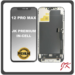 HQ OEM &Sigma;&upsilon;&mu;&beta;&alpha;&tau;ό &Mu;&epsilon; Apple iPhone 12 Pro Max (A2411, A2342, A2410, A2412) JK Premium In-Cell LCD Display Screen Assembly &Omicron;&theta;ό&nu;&eta; + Touch Screen Digitizer &Mu;&eta;&chi;&alpha;&nu;&iota;&sigma;&mu;ό&sigmaf; &Alpha;&phi;ή&sigmaf; Black &Mu;&alpha;ύ&rho;&omicron; (Premium A+)