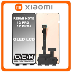 HQ OEM &Sigma;&upsilon;&mu;&beta;&alpha;&tau;ό &Mu;&epsilon; Xiaomi Redmi Note 12 Pro (22101316C, 22101316I), Redmi Note 12 Pro+ (22101316UCP, 22101316UG) OLED LCD Display Screen Assembly &Omicron;&theta;ό&nu;&eta; + Touch Screen Digitizer &Mu;&eta;&chi;&alpha;&nu;&iota;&sigma;&mu;ό&sigmaf; &Alpha;&phi;ή&sigmaf; Black &Mu;&alpha;ύ&rho;&omicron; (Premium A+)
