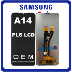HQ OEM &Sigma;&upsilon;&mu;&beta;&alpha;&tau;ό &Mu;&epsilon; Samsung Galaxy A14 4G (SM-A145F), A14 5G (SM-A146B) BOE Flex PLS LCD Display Screen Assembly &Omicron;&theta;ό&nu;&eta; + Touch Screen Digitizer &Mu;&eta;&chi;&alpha;&nu;&iota;&sigma;&mu;ό&sigmaf; &Alpha;&phi;ή&sigmaf; Black &Mu;&alpha;ύ&rho;&omicron; (Premium A+)