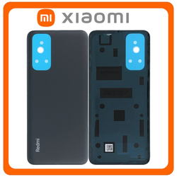 HQ OEM &Sigma;&upsilon;&mu;&beta;&alpha;&tau;ό &Mu;&epsilon; Xiaomi Redmi Note 11 (2201117TG, 2201117TI), Redmi Note 11S (2201117SG, 2201117SI) Rear Back Battery Cover &Pi;ί&sigma;&omega; &Kappa;&alpha;&pi;ά&kappa;&iota; &Pi;&lambda;ά&tau;&eta; &Mu;&pi;&alpha;&tau;&alpha;&rho;ί&alpha;&sigmaf; Mysterious Black &Mu;&alpha;ύ&rho;&omicron; (Premium A+​)