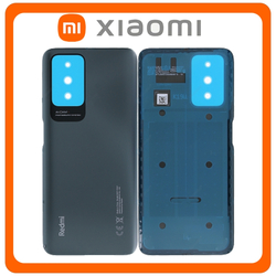 &Gamma;&nu;ή&sigma;&iota;&alpha; Original Xiaomi Redmi 10 2022 (21121119SG, 22011119UY), Redmi 10 2021 (21061119AG, 21061119DG)​ Rear Back Battery Cover &Pi;ί&sigma;&omega; &Kappa;&alpha;&pi;ά&kappa;&iota; &Pi;&lambda;ά&tau;&eta; &Mu;&pi;&alpha;&tau;&alpha;&rho;ί&alpha;&sigmaf; Carbon Gray &Mu;&alpha;ύ&rho;&omicron; 55050001K99X (Service Pack By Xiaomi)