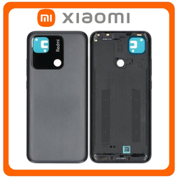 HQ OEM &Sigma;&upsilon;&mu;&beta;&alpha;&tau;ό &Mu;&epsilon; Xiaomi Redmi 10A (220233L2C, 220233L2G) Rear Back Battery Cover &Pi;ί&sigma;&omega; &Kappa;&alpha;&pi;ά&kappa;&iota; &Pi;&lambda;ά&tau;&eta; &Mu;&pi;&alpha;&tau;&alpha;&rho;ί&alpha;&sigmaf; Charcoal Black &Mu;&alpha;ύ&rho;&omicron; (Premium A+​)