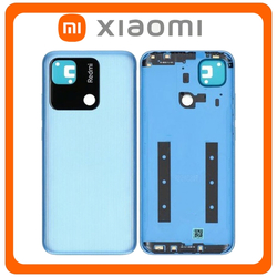 HQ OEM &Sigma;&upsilon;&mu;&beta;&alpha;&tau;ό &Mu;&epsilon; Xiaomi Redmi 10A (220233L2C, 220233L2G) Rear Back Battery Cover &Pi;ί&sigma;&omega; &Kappa;&alpha;&pi;ά&kappa;&iota; &Pi;&lambda;ά&tau;&eta; &Mu;&pi;&alpha;&tau;&alpha;&rho;ί&alpha;&sigmaf; Sea Blue &Mu;&pi;&lambda;&epsilon; (Premium A+​)