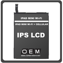 HQ OEM &Sigma;&upsilon;&mu;&beta;&alpha;&tau;ό &Mu;&epsilon; Apple iPad mini Wi-Fi (A1432, iPad2,5), iPad mini Wi-Fi + Cellular (A1454, A1455) IPS LCD Display Assembly Screen &Epsilon;&sigma;&omega;&tau;&epsilon;&rho;&iota;&kappa;ή &Omicron;&theta;ό&nu;&eta; (Premium A+)
