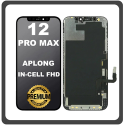 HQ OEM &Sigma;&upsilon;&mu;&beta;&alpha;&tau;ό &Mu;&epsilon; Apple iPhone 12 Pro Max, iPhone 12 ProMax (A2411, A2342) APLONG InCell FHD LCD Display Screen Assembly &Omicron;&theta;ό&nu;&eta; + Touch Screen Digitizer &Mu;&eta;&chi;&alpha;&nu;&iota;&sigma;&mu;ό&sigmaf; &Alpha;&phi;ή&sigmaf; Black &Mu;&alpha;ύ&rho;&omicron; (Lifetime Warranty &Gamma;&iota;&alpha; &Sigma;&upsilon;&nu;&epsilon;&rho;&gamma;&alpha;&tau;&epsilon;&sigmaf; B2B​)