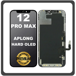 HQ OEM &Sigma;&upsilon;&mu;&beta;&alpha;&tau;ό &Mu;&epsilon; Apple iPhone 12 Pro Max, iPhone 12 ProMax (A2411, A2342) APLONG HARD OLED LCD Display Screen Assembly &Omicron;&theta;ό&nu;&eta; + Touch Screen Digitizer &Mu;&eta;&chi;&alpha;&nu;&iota;&sigma;&mu;ό&sigmaf; &Alpha;&phi;ή&sigmaf; Black &Mu;&alpha;ύ&rho;&omicron; (Premium A+) (Lifetime Warranty &Gamma;&iota;&alpha; &Sigma;&upsilon;&nu;&epsilon;&rho;&gamma;&alpha;&tau;&epsilon;&sigmaf; B2B​)