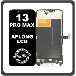 iPhone 13 Pro Max, iPhone 13 ProMax (A2643, A2484) APLONG LCD Display Screen Assembly &Omicron;&theta;ό&nu;&eta; + Touch Screen Digitizer &Mu;&eta;&chi;&alpha;&nu;&iota;&sigma;&mu;ό&sigmaf; &Alpha;&phi;ή&sigmaf; Black &Mu;&alpha;ύ&rho;&omicron; (Ref By Apple) (Lifetime Warranty &Gamma;&iota;&alpha; &Sigma;&upsilon;&nu;&epsilon;&rho;&gamma;&alpha;&tau;&epsilon;&sigmaf; B2B​)