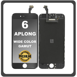 HQ OEM &Sigma;&upsilon;&mu;&beta;&alpha;&tau;ό &Mu;&epsilon; Apple iPhone 6, iPhone6 (A1549, A1586) APLONG Wide Color Gamut LCD Display Screen Assembly &Omicron;&theta;ό&nu;&eta; + Touch Screen Digitizer &Mu;&eta;&chi;&alpha;&nu;&iota;&sigma;&mu;ό&sigmaf; &Alpha;&phi;ή&sigmaf; Black &Mu;&alpha;ύ&rho;&omicron; (Premium A+) (Lifetime Warranty &Gamma;&iota;&alpha; &Sigma;&upsilon;&nu;&epsilon;&rho;&gamma;ά&tau;&epsilon;&sigmaf; B2B​)