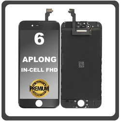 HQ OEM &Sigma;&upsilon;&mu;&beta;&alpha;&tau;ό &Mu;&epsilon; Apple iPhone 6, iPhone6 (A1549, A1586) APLONG InCell FHD LCD Display Screen Assembly &Omicron;&theta;ό&nu;&eta; + Touch Screen Digitizer &Mu;&eta;&chi;&alpha;&nu;&iota;&sigma;&mu;ό&sigmaf; &Alpha;&phi;ή&sigmaf; Black &Mu;&alpha;ύ&rho;&omicron; (Premium A+) (Lifetime Warranty &Gamma;&iota;&alpha; &Sigma;&upsilon;&nu;&epsilon;&rho;&gamma;&alpha;&tau;&epsilon;&sigmaf; B2B​)