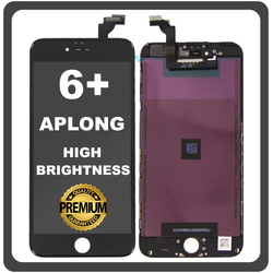 HQ OEM &Sigma;&upsilon;&mu;&beta;&alpha;&tau;ό &Mu;&epsilon; Apple iPhone 6+, iPhone 6 Plus (A1522, A1524) APLONG High Brightness LCD Display Screen Assembly &Omicron;&theta;ό&nu;&eta; + Touch Screen Digitizer &Mu;&eta;&chi;&alpha;&nu;&iota;&sigma;&mu;ό&sigmaf; &Alpha;&phi;ή&sigmaf; Black &Mu;&alpha;ύ&rho;&omicron; (Premium A+) (Lifetime Warranty &Gamma;&iota;&alpha; &Sigma;&upsilon;&nu;&epsilon;&rho;&gamma;&alpha;&tau;&epsilon;&sigmaf; B2B​)