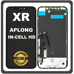 HQ OEM &Sigma;&upsilon;&mu;&beta;&alpha;&tau;ό &Mu;&epsilon; Apple iPhone XR, iPhoneXR (A2105, A1984) APLONG In-Cell-HD, InCell-HD LCD Display Screen Assembly &Omicron;&theta;ό&nu;&eta; + Touch Screen Digitizer &Mu;&eta;&chi;&alpha;&nu;&iota;&sigma;&mu;ό&sigmaf; &Alpha;&phi;ή&sigmaf; Black &Mu;&alpha;ύ&rho;&omicron; (Premium A+) (Lifetime Warranty &Gamma;&iota;&alpha; &Sigma;&upsilon;&nu;&epsilon;&rho;&gamma;ά&tau;&epsilon;&sigmaf; B2B​)