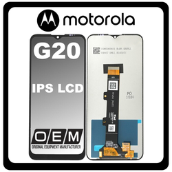 HQ OEM &Sigma;&upsilon;&mu;&beta;&alpha;&tau;ό &Mu;&epsilon; Motorola Moto G20 (XT2128-1, XT2128-2), IPS LCD Display Screen Assembly &Omicron;&theta;ό&nu;&eta; + Touch Screen Digitizer &Mu;&eta;&chi;&alpha;&nu;&iota;&sigma;&mu;ό&sigmaf; &Alpha;&phi;ή&sigmaf; Black &Mu;&alpha;ύ&rho;&omicron; (Grade A&Alpha;A)