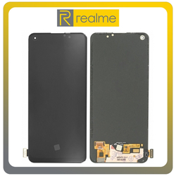 HQ OEM &Sigma;&upsilon;&mu;&beta;&alpha;&tau;ό &Mu;&epsilon; Realme 8 (RMX3085), Realme 8 Pro (RMX3081) Super AMOLED LCD Display Screen Assembly &Omicron;&theta;ό&nu;&eta; + Touch Screen Digitizer &Mu;&eta;&chi;&alpha;&nu;&iota;&sigma;&mu;ό&sigmaf; &Alpha;&phi;ή&sigmaf; Black &Mu;&alpha;ύ&rho;&omicron; (Grade AAA+++)
