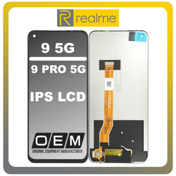 HQ OEM &Sigma;&upsilon;&mu;&beta;&alpha;&tau;ό &Mu;&epsilon; Realme 9 5G (RMX3474), Realme 9 Pro 5G (RMX3471, RMX3472) IPS LCD Display Screen Assembly &Omicron;&theta;ό&nu;&eta; + Touch Screen Digitizer &Mu;&eta;&chi;&alpha;&nu;&iota;&sigma;&mu;ό&sigmaf; &Alpha;&phi;ή Black &Mu;&alpha;ύ&rho;&omicron; (Premium A+)