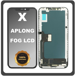 Original FOG Apple iPhone X, iPhoneX (A1865, A1901) APLONG LCD Display Screen Assembly &Omicron;&theta;ό&nu;&eta; + Touch Screen Digitizer &Mu;&eta;&chi;&alpha;&nu;&iota;&sigma;&mu;ό&sigmaf; &Alpha;&phi;ή&sigmaf; Black &Mu;&alpha;ύ&rho;&omicron; (Premium A+) (Lifetime Warranty &Gamma;&iota;&alpha; &Sigma;&upsilon;&nu;&epsilon;&rho;&gamma;&alpha;&tau;&epsilon;&sigmaf; B2B​)