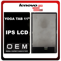 HQ OEM &Sigma;&upsilon;&mu;&beta;&alpha;&tau;ό &Mu;&epsilon; Lenovo Yoga Tab 11" (J706), IPS LCD Display Screen Assembly &Omicron;&theta;ό&nu;&eta; + Touch Screen Digitizer &Mu;&eta;&chi;&alpha;&nu;&iota;&sigma;&mu;ό&sigmaf; &Alpha;&phi;ή&sigmaf; Black &Mu;&alpha;ύ&rho;&omicron; (Premium A+)