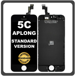 HQ OEM &Sigma;&upsilon;&mu;&beta;&alpha;&tau;ό &Mu;&epsilon; Apple iPhone 5c (A1456, A1507) APLONG APLONG Standard Version LCD Display Screen Assembly &Omicron;&theta;ό&nu;&eta; + Touch Screen Digitizer &Mu;&eta;&chi;&alpha;&nu;&iota;&sigma;&mu;ό&sigmaf; &Alpha;&phi;ή&sigmaf; Black &Mu;&alpha;ύ&rho;&omicron; (Premium A+) (Lifetime Warranty &Gamma;&iota;&alpha; &Sigma;&upsilon;&nu;&epsilon;&rho;&gamma;ά&tau;&epsilon;&sigmaf; B2B​)