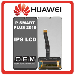 HQ OEM &Sigma;&upsilon;&mu;&beta;&alpha;&tau;ό &Mu;&epsilon; Huawei P Smart+ 2019, P Smart Plus 2019 (POT-LX1T) IPS LCD Display Screen Assembly &Omicron;&theta;ό&nu;&eta; + Touch Screen Digitizer &Mu;&eta;&chi;&alpha;&nu;&iota;&sigma;&mu;ό&sigmaf; &Alpha;&phi;ή&sigmaf; Black &Mu;&alpha;ύ&rho;&omicron; (Premium A+)