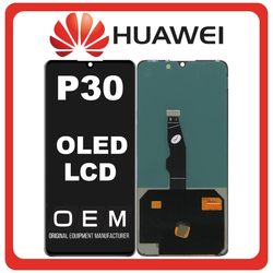 HQ OEM &Sigma;&upsilon;&mu;&beta;&alpha;&tau;ό &Mu;&epsilon; Huawei P30 (ELE-L29, ELE-L09) OLED LCD Display Screen Assembly &Omicron;&theta;ό&nu;&eta; + Touch Screen Digitizer &Mu;&eta;&chi;&alpha;&nu;&iota;&sigma;&mu;ό&sigmaf; &Alpha;&phi;ή&sigmaf; Black &Mu;&alpha;ύ&rho;&omicron; (Premium A+)