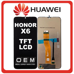 HQ OEM &Sigma;&upsilon;&mu;&beta;&alpha;&tau;ό &Mu;&epsilon; Huawei Honor X6 4G (VNE-LX1, VNE-LX2) TFT LCD Display Screen Assembly &Omicron;&theta;ό&nu;&eta; + Touch Screen Digitizer &Mu;&eta;&chi;&alpha;&nu;&iota;&sigma;&mu;ό&sigmaf; &Alpha;&phi;ή&sigmaf; Black &Mu;&alpha;ύ&rho;&omicron; (Premium A+​)
