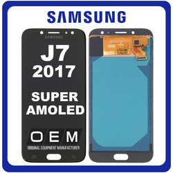 HQ OEM &Sigma;&upsilon;&mu;&beta;&alpha;&tau;ό &Mu;&epsilon; Samsung Galaxy J7 (2017) (SM-J730F, SM-J730FM) Super AMOLED LCD Display Screen Assembly &Omicron;&theta;ό&nu;&eta; + Touch Screen Digitizer &Mu;&eta;&chi;&alpha;&nu;&iota;&sigma;&mu;ό&sigmaf; &Alpha;&phi;ή&sigmaf; Black &Mu;&alpha;ύ&rho;&omicron; (Premium A+)