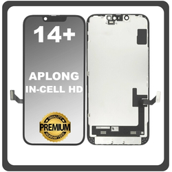 HQ OEM &Sigma;&upsilon;&mu;&beta;&alpha;&tau;ό &Mu;&epsilon; Apple iPhone 14+, iPhone 14 Plus (A2886, A2632) APLONG InCell HD LCD Display Screen Assembly &Omicron;&theta;ό&nu;&eta; + Touch Screen Digitizer &Mu;&eta;&chi;&alpha;&nu;&iota;&sigma;&mu;ό&sigmaf; &Alpha;&phi;ή&sigmaf; Black &Mu;&alpha;ύ&rho;&omicron; (Premium A+) (Lifetime Warranty &Gamma;&iota;&alpha; &Sigma;&upsilon;&nu;&epsilon;&rho;&gamma;&alpha;&tau;&epsilon;&sigmaf; B2B​)