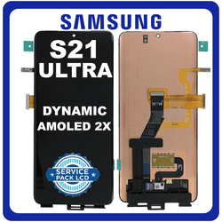 &Gamma;&nu;ή&sigma;&iota;&alpha; Original Samsung Galaxy S21 Ultra 5G (SM-G998B, SM-G998B/DS) Dynamic AMOLED 2X LCD Display Screen Assembly &Omicron;&theta;ό&nu;&eta; + Touch Screen Digitizer &Mu;&eta;&chi;&alpha;&nu;&iota;&sigma;&mu;ό&sigmaf; &Alpha;&phi;ή&sigmaf; Black &Mu;&alpha;ύ&rho;&omicron; GH96-13958B (Service Pack By Samsung)