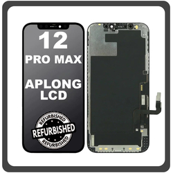 iPhone 12 Pro Max, iPhone 12 ProMax (A2411, A2342) APLONG LCD Display Screen Assembly &Omicron;&theta;ό&nu;&eta; + Touch Screen Digitizer &Mu;&eta;&chi;&alpha;&nu;&iota;&sigma;&mu;ό&sigmaf; &Alpha;&phi;ή&sigmaf; Graphite &Mu;&alpha;ύ&rho;&omicron; (Ref By Apple) (Lifetime Warranty &Gamma;&iota;&alpha; &Sigma;&upsilon;&nu;&epsilon;&rho;&gamma;&alpha;&tau;&epsilon;&sigmaf; B2B​)