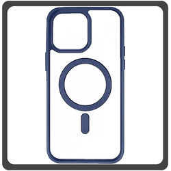 Θήκη Πλάτης - Back Cover, Silicone Σιλικόνη Frosted Edge Macaroon Magnetic Case Sky Blue Μπλε For iPhone 14 Pro