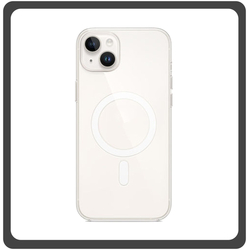 Θήκη Πλάτης - Back Cover, Silicone Σιλικόνη Fine Hole TPU Magnetic Case Transparent Διάφανο For iPhone 14 Plus