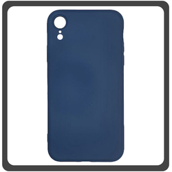 Θήκη Πλάτης - Back Cover, Silicone Σιλικόνη Ultra Thin Feather Dark Blue Μπλε For iPhone XR