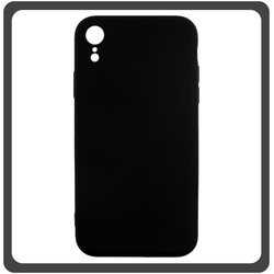 Θήκη Πλάτης - Back Cover, Silicone Σιλικόνη Ultra Thin Feather Black Μαύρο For iPhone XR