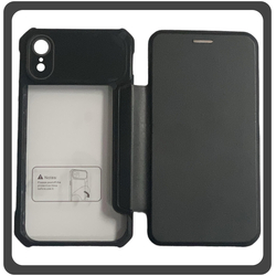 Θήκη Book, Δερματίνη Magnetic Leather Case Black Μαύρο For iPhone XR​