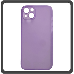 Θήκη Πλάτης - Back Cover, Silicone Σιλικόνη Ultra Thin Feather PP Case Purple Μωβ For iPhone 14