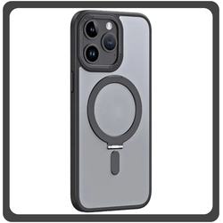 Θήκη Πλάτης - Back Cover, Silicone Σιλικόνη Creative Invisible Bracket Protective Case Black Μαύρο For iPhone 14 Pro