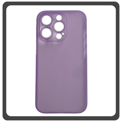 Θήκη Πλάτης - Back Cover, Silicone Σιλικόνη Ultra Thin Feather PP Case Purple Μωβ For iPhone 14 Pro