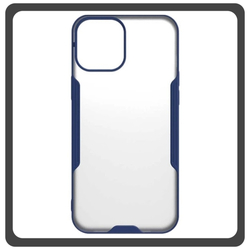 Θήκη Πλάτης - Back Cover, Silicone Σιλικόνη TPU-Rimmed Acrylic Protective Case Blue Μπλε For iPhone 13