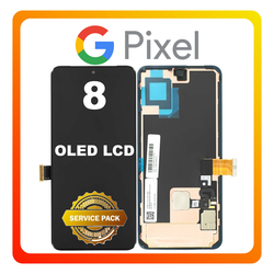&Gamma;&nu;ή&sigma;&iota;&alpha; Original Google Pixel 8 (GKWS6, G9BQD) OLED LCD Display Screen Assembly &Omicron;&theta;ό&nu;&eta; + Touch Screen Digitizer &Mu;&eta;&chi;&alpha;&nu;&iota;&sigma;&mu;ό&sigmaf; &Alpha;&phi;ή&sigmaf; Black &Mu;&alpha;ύ&rho;&omicron; G949-00555-01 (Service Pack By Google)